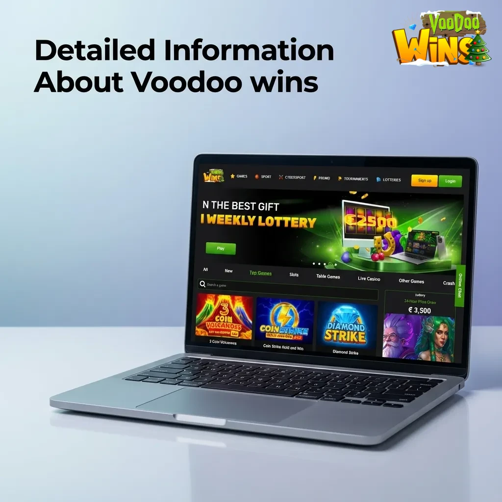 Voodoo wins sportsbook info page showing 35+ sports markets, security features, mobile apps, and licence details in footer.